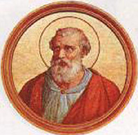 Retrato de San Cleto papa