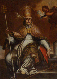 Retrato de San Gregorio I Magno papa